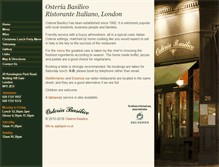 Tablet Screenshot of osteriabasilico.co.uk